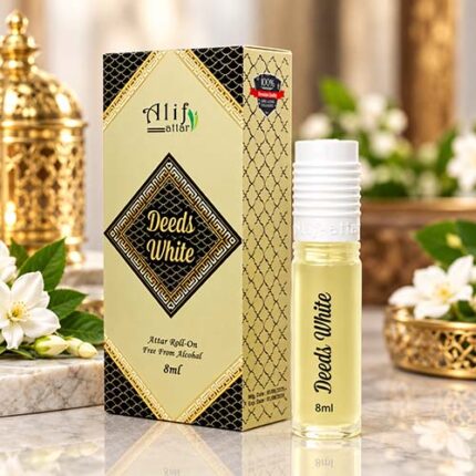 Alif Deeds White Attar 8ml Premium