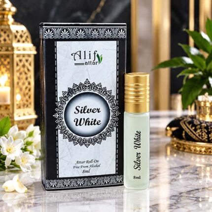 Alif Silver White Attar 8ml Premium